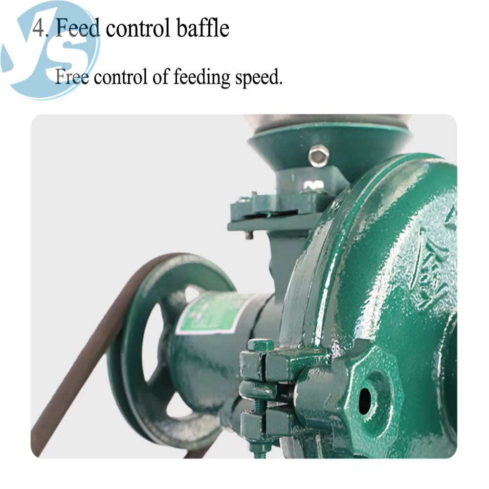 Machine à moudre les céréales humides et sèches (maïs, soja), moulin à farine commercial avec support pour usage agricole et domestique