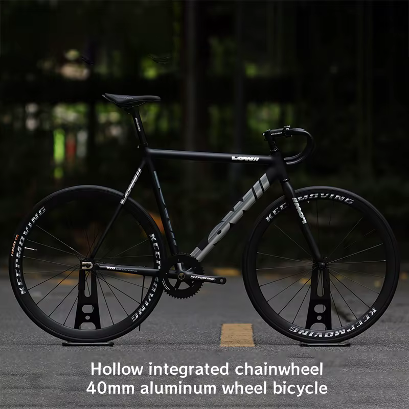 Vélo à pignon fixe 53/56/58CM, cadre en alliage d'aluminium, vitesse unique, jantes 40mm 60mm, freins non inclus, couleurs de cadre disponibles