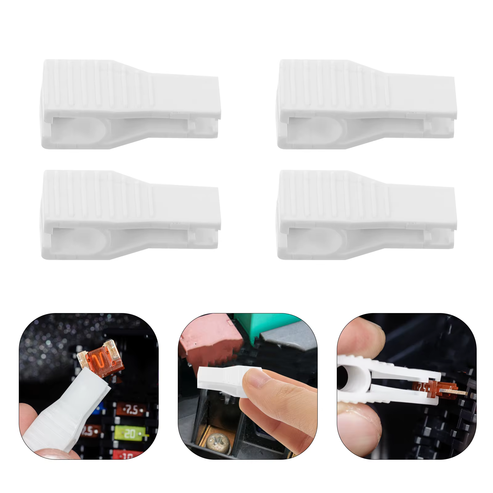 Outil flacon de clip d'insertion de fusible, extracteur de voiture, alimentation automatique, outils automobiles, 10 pièces
