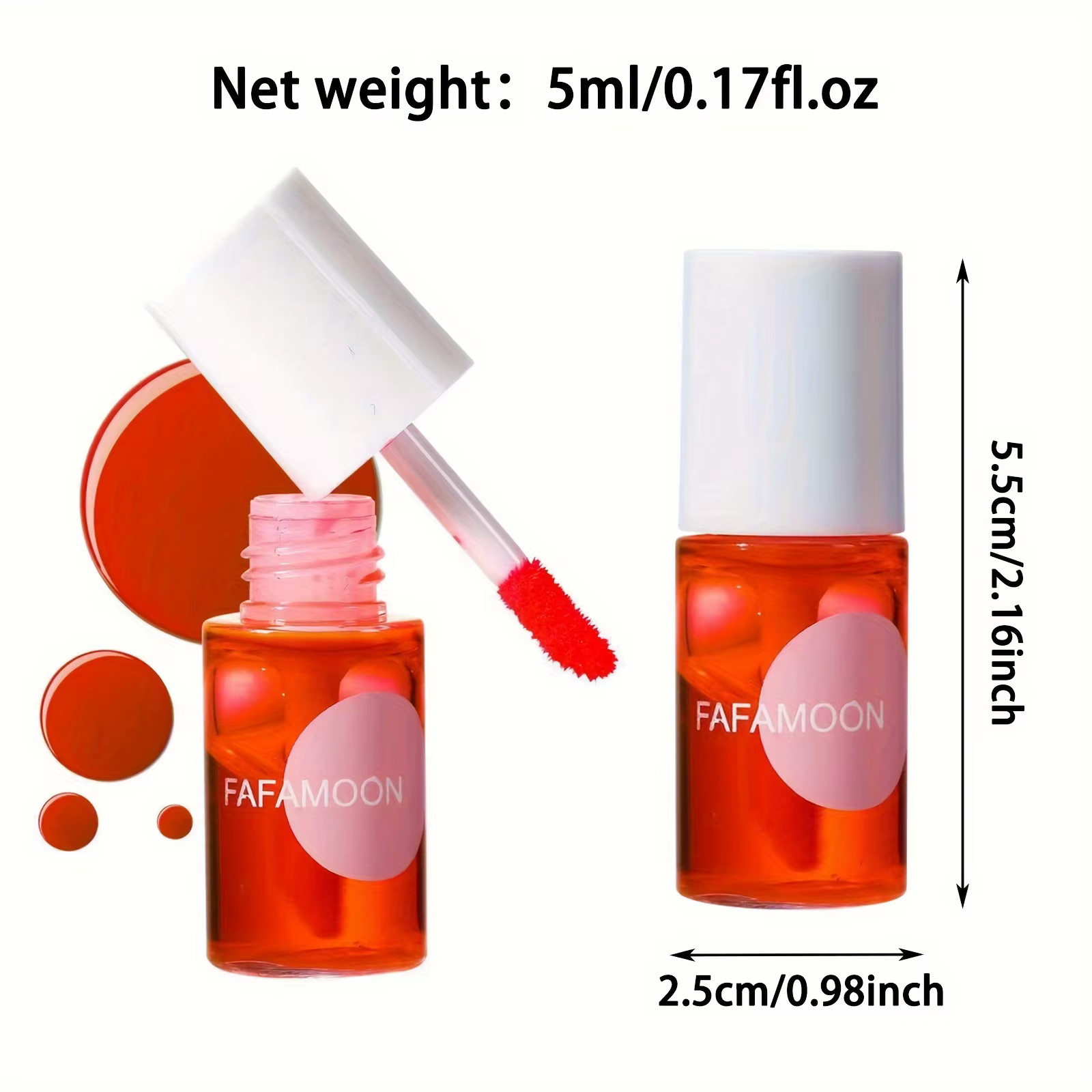 Teinte à lèvres fruitée 4 couleurs, gloss hydratant, rouge à lèvres liquide waterproof, non-collant, haute pigmentation, couleurs longue durée