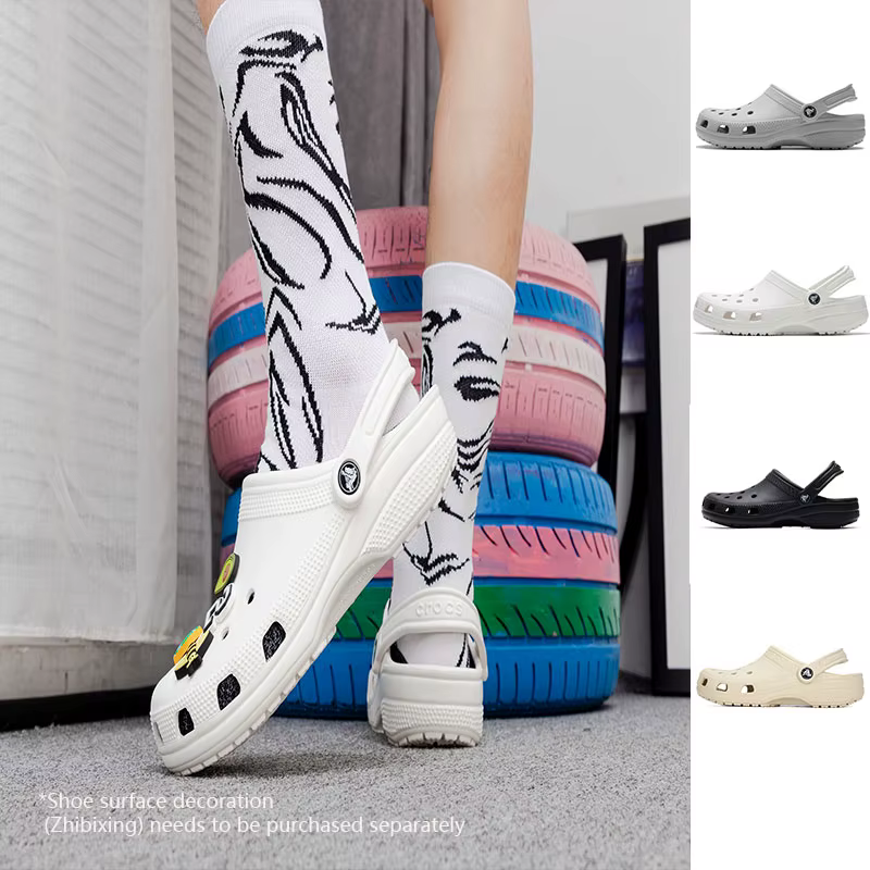 Crocs(Crocs) Chaussures pour hommes et femmes, pantoufles, sandales décontractées d'extérieur, sabots classiques