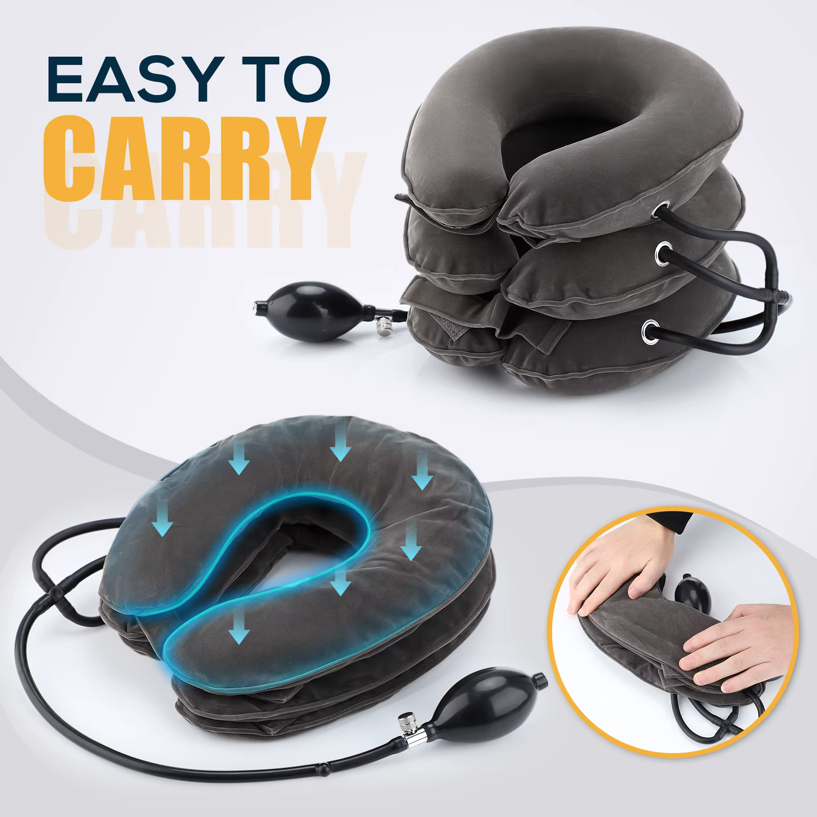Civière de cou, exercice orthopédique, spondylose cervicale, dispositif de thérapie de Traction de vertèbre, oreiller, collier chiropratique, soulagement de la douleur