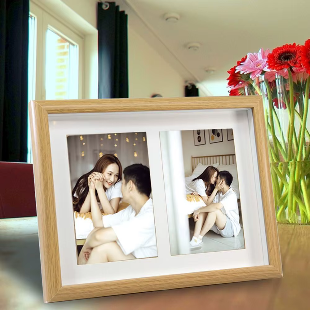 Cadre Photo de Collage moderne de 6 pouces, cadre Photo debout en bois, haute définition, cadres de mariage durables, décor de bureau