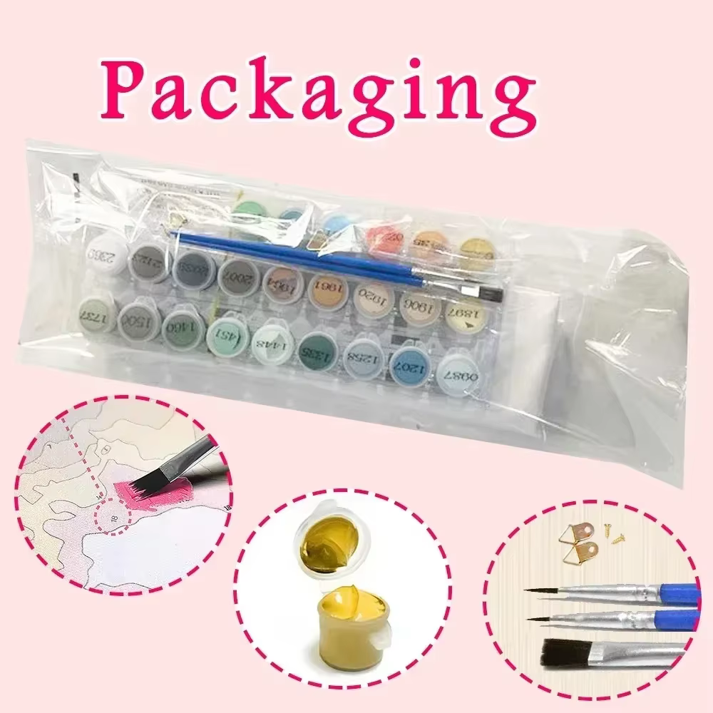 Peinture par numéros de fruits pour adultes, kits DIY, peint à la main sur toile, peinture à l'huile, dessin et coloriage par numéros
