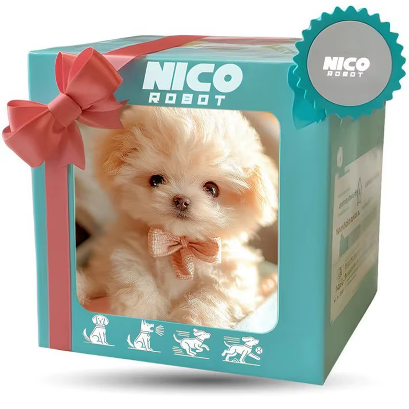 2026 Nouveau chiot robot en peluche mignon avec queue interactive marche, aboiement et balade (sans batterie)