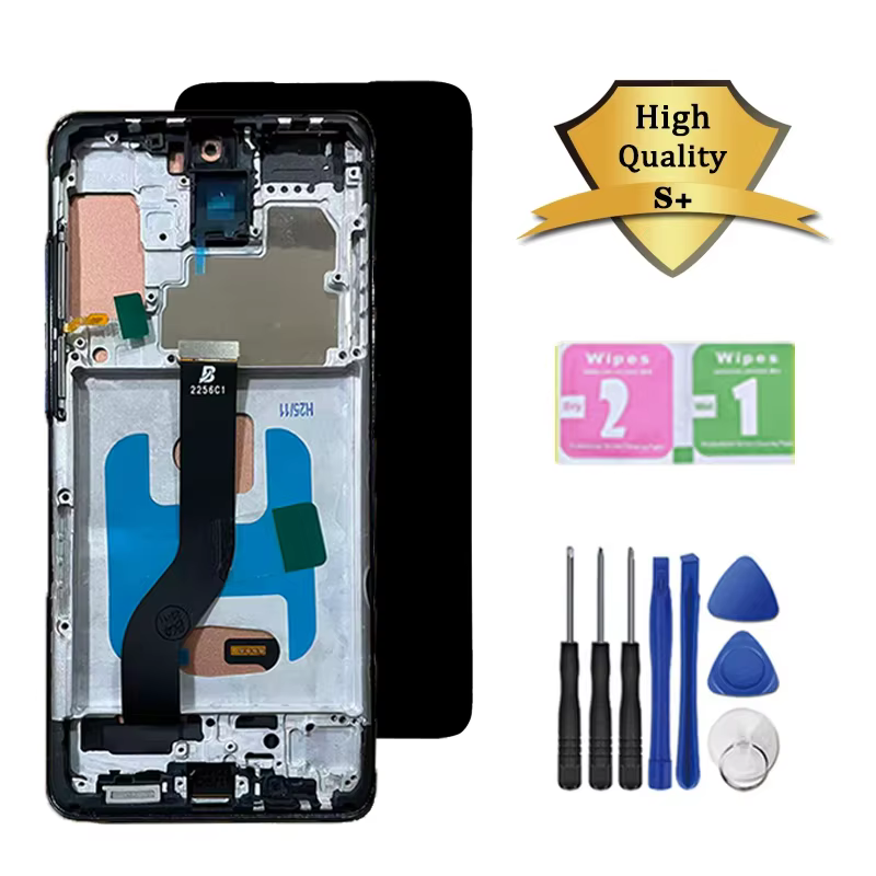 Écran TFT 6.7 "pour Samsung S20 Plus avec cadre, pour Samsung S20 + G985F G986B écran Lcd remplacement de l'écran tactile numérique