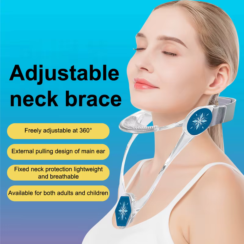 Dispositif de Traction cervicale, Support de cou réglable, bretelles décompressées, Correction de Posture de la colonne vertébrale, prévention de la douleur, empêche la tête, faible Double menton