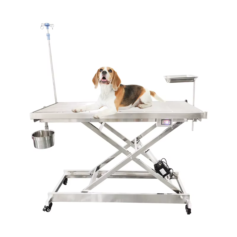 Table de chirurgie électrique vétérinaire, Table de marié chirurgicale, équipement médical d'examen, Table d'opération pour animaux de compagnie