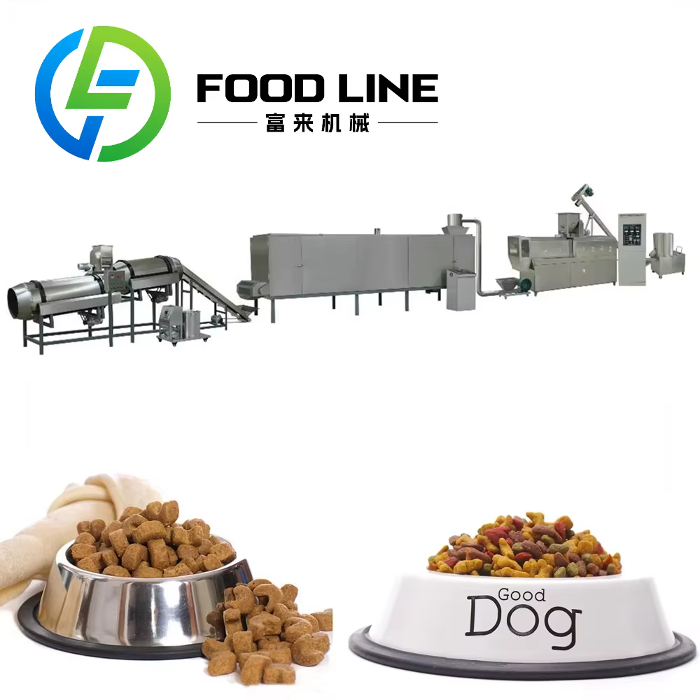 Extrudeuse de granulateur de chat de chien de Kibble de Support professionnel Direct d'usine faisant la ligne de Production de nourriture d'animal familier de Machine