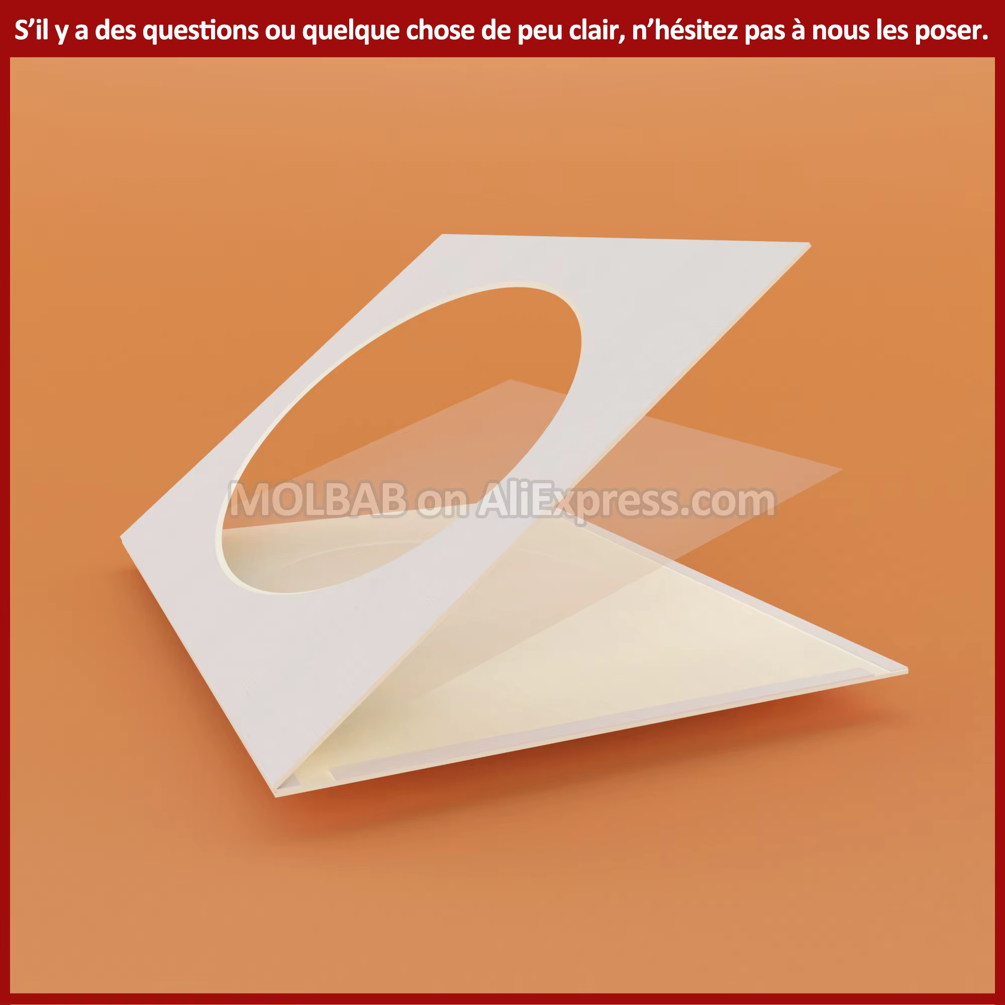 Cadre Photo en carton rectangulaire à ouverture ovale, blanc/noir, panneau mural pour Décor Photo, artisanat en papier pour bricolage, 8 pièces/lot