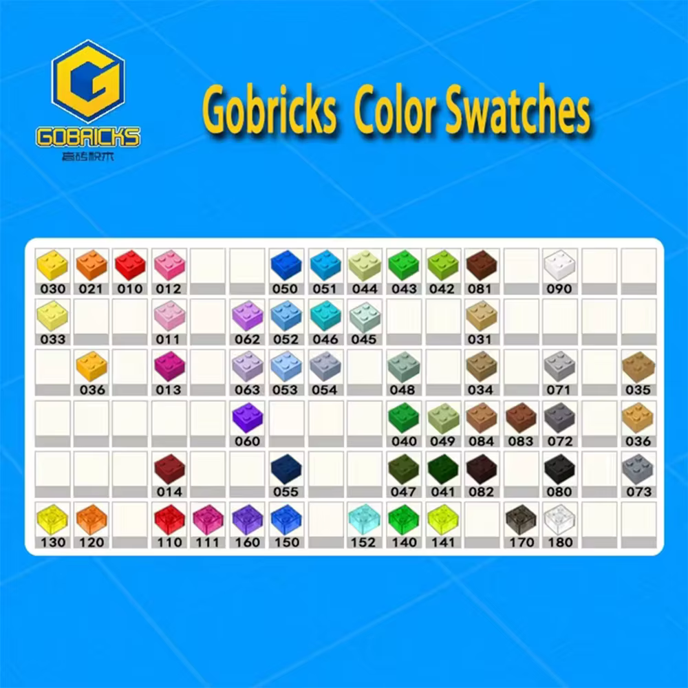 Gobricks 10 pièces GDS-90443 cadre de porte briques 1x6x6 pièces compatibles MOC bloc de construction adulte enfants éducation bricolage jouet créatif