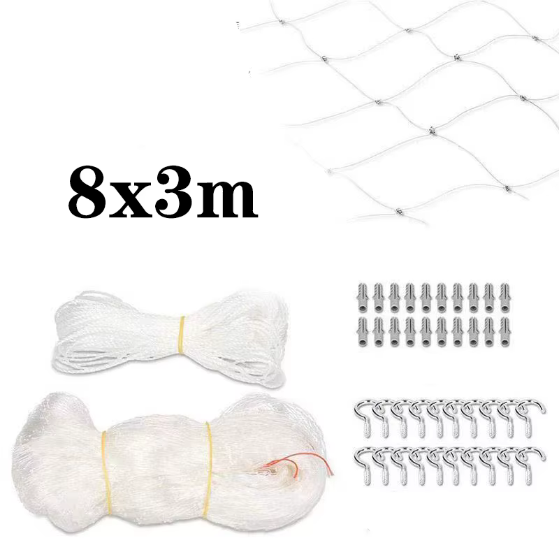Maille Anti-chute pour animaux de compagnie, clôture de sécurité pour chat, filet de protection pour écran de balcon en Nylon