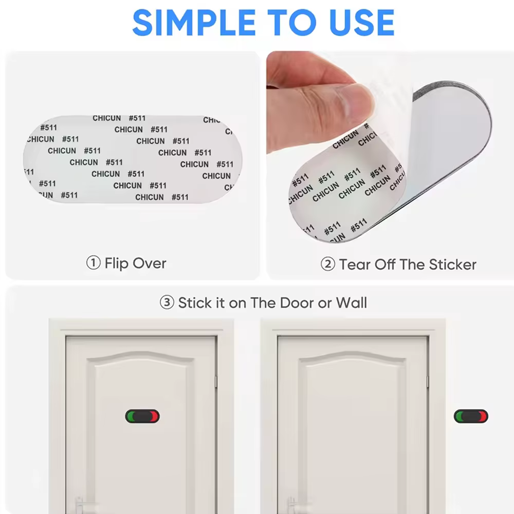 Panneau de signalisation « Ne pas déranger » pour toilettes, bureau, salle de bain, WC – Panneau « Vacant/Occupé » pour portes coulissantes