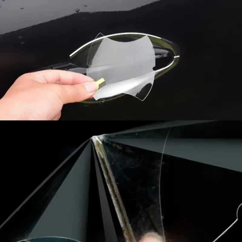 Autocollants transparents pour poignée de porte, 5 pièces, autocollants de protection pour portes de voiture, anti-rayures, décoration de voiture, autocollants et décalcomanies