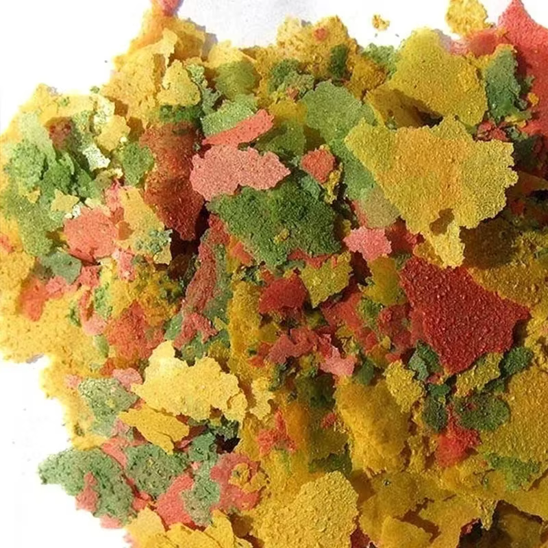 Nourriture pour poissons tropicaux en tranches fines, pour la croissance et l'amélioration de la couleur, type universel flottant pour poissons d'ornement