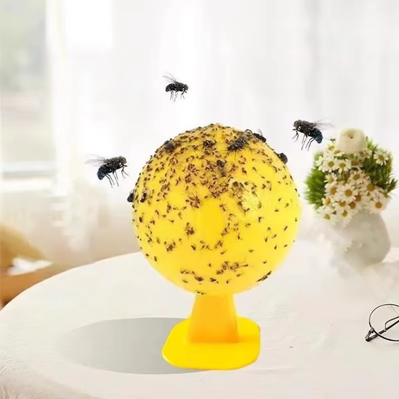 Piège à mouches collant fort, capteur d'insectes de fruits d'intérieur et d'extérieur, boule de colle Non toxique, Gadget Portable de lutte antiparasitaire de voyage pour jardin et pelouse