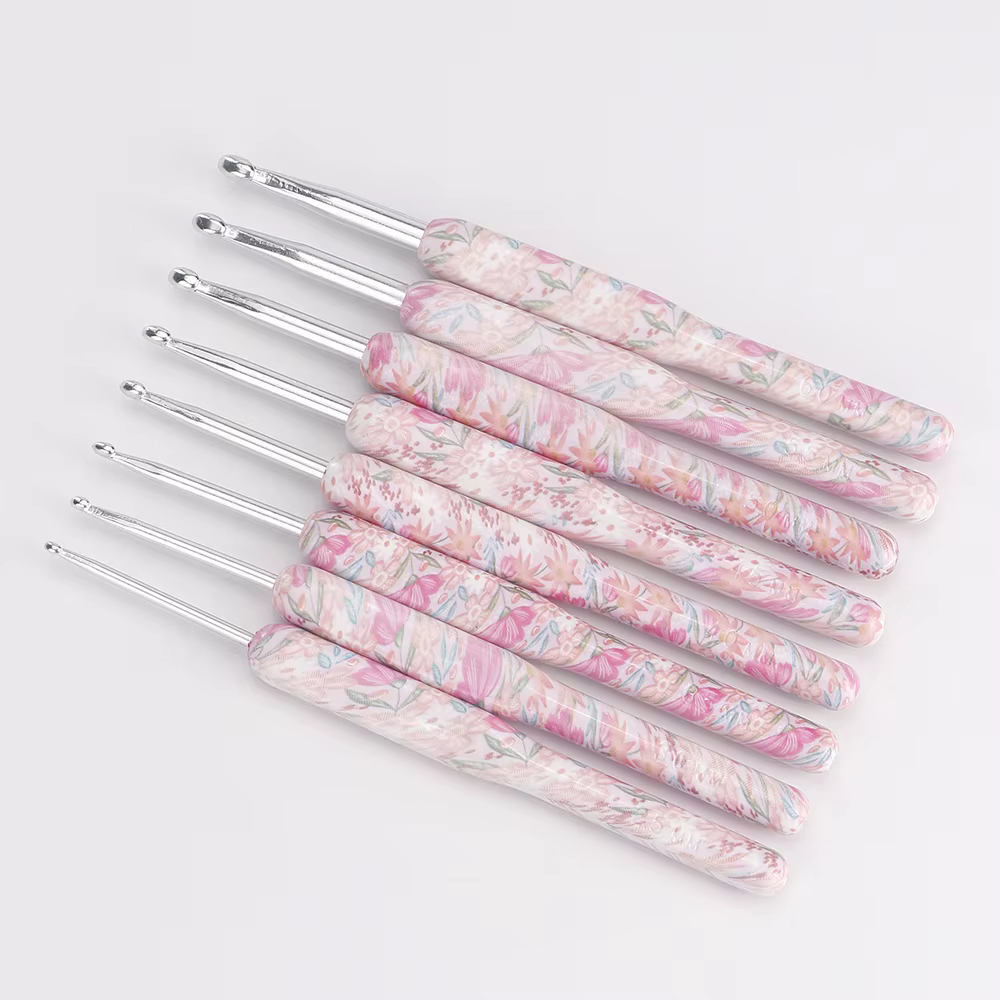 Ensemble de 8 crochets ergonomiques multicolores, 2(B)-6mm(J) avec étui pour mains arthritiques, cadeau pour les amateurs de crochet