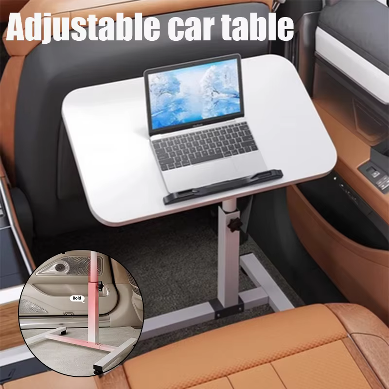 Petite Table montée sur voiture avec Table à manger pliable, Table multifonctionnelle avant et arrière pour siège passager, bureau de voiture