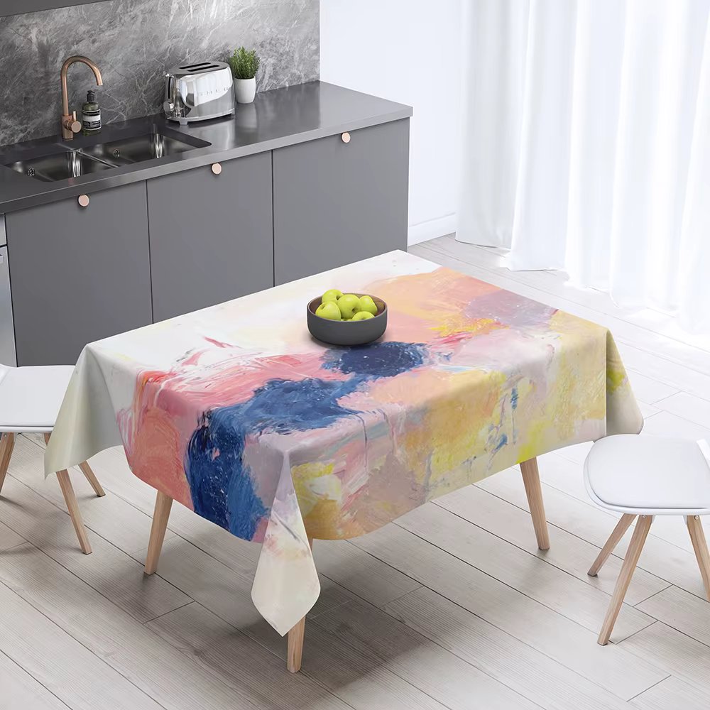 Nappe à motif imprimé Graffiti, peinture, décoration de maison, rectangulaire, résistante aux taches, housse anti-poussière