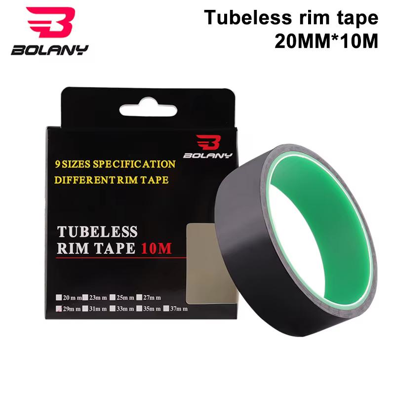 Bande de jante de vélo sans chambre à air, largeur 18/21/23/25/27/29/31/33 / 35mm x 10m, ceinture de doublure d'anneau sous vide, ruban d'étanchéité pour pneus