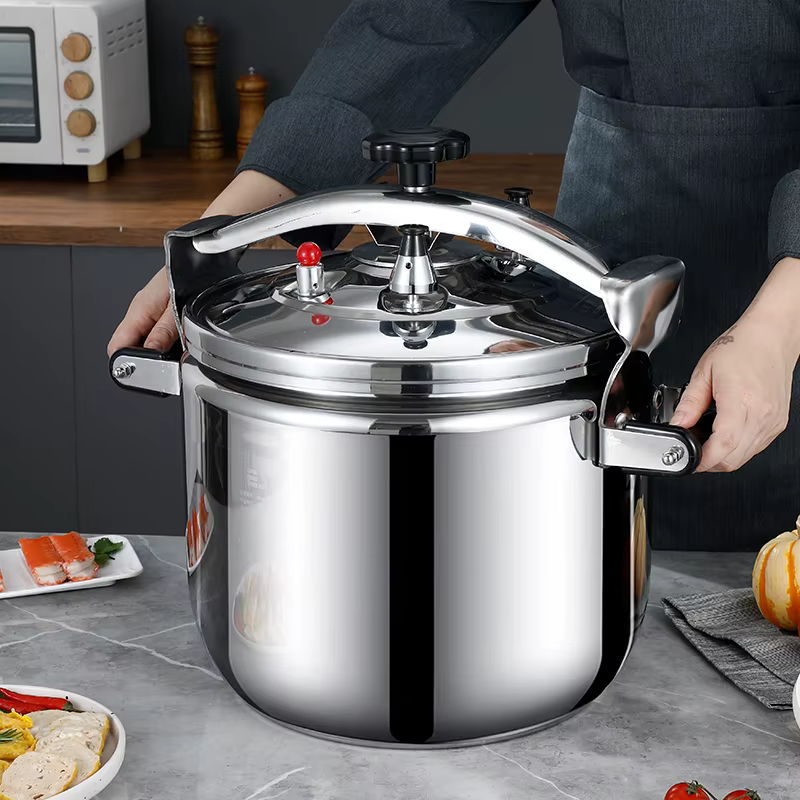 Trustde presion grand autocuiseur en acier inoxydable, grand cuiseur à vapeur, cannes à pression de cuisson, verrouillage de sécurité, VPN sion, 30 pintes
