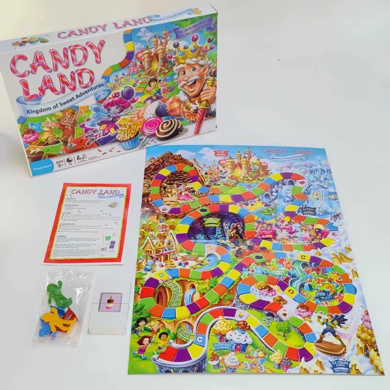 Jeu de société Candy Sweet Adventure, un jeu de société familial amusant pour 2 à 4 joueurs (à partir de 3 ans)