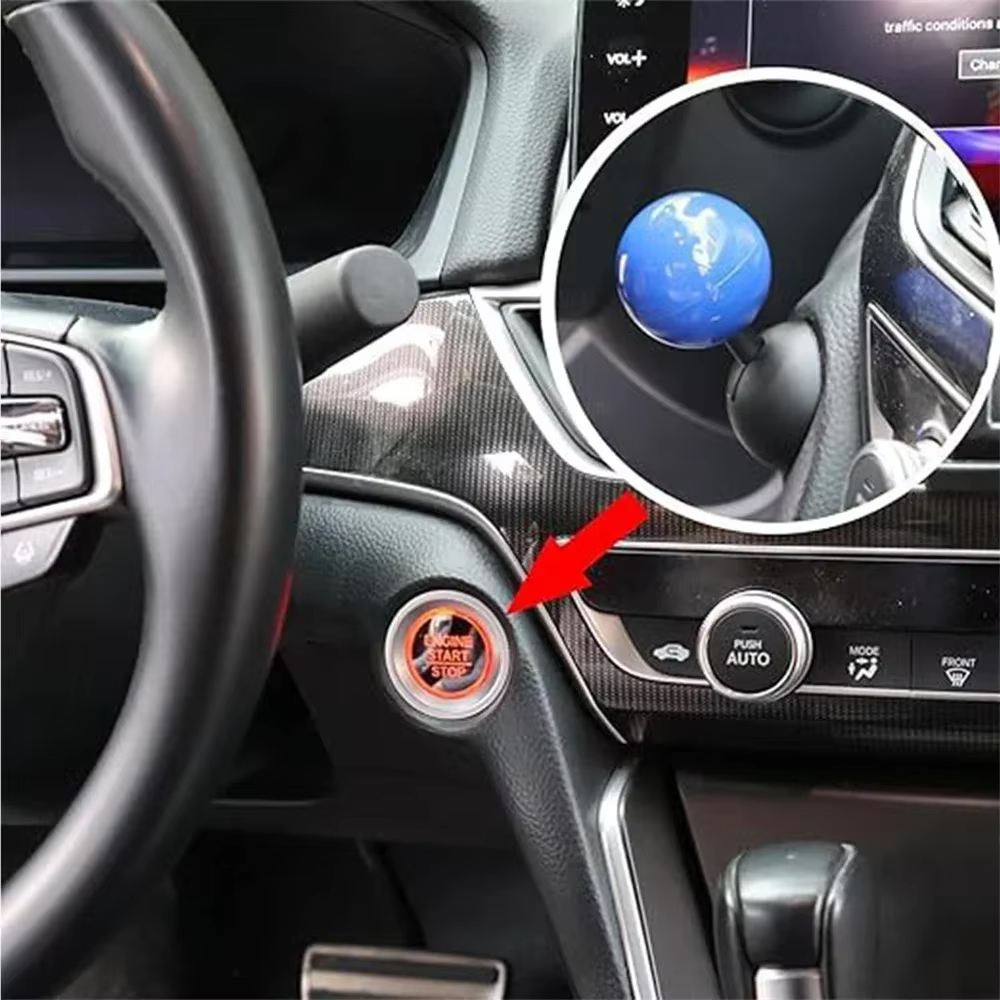 Bouton d'arrêt de démarrage de voiture, levier de démarrage de moteur de voiture, couvercle de bouton de commutation, protecteur, barre de bouton d'allumage pour démarrage poussoir de voiture