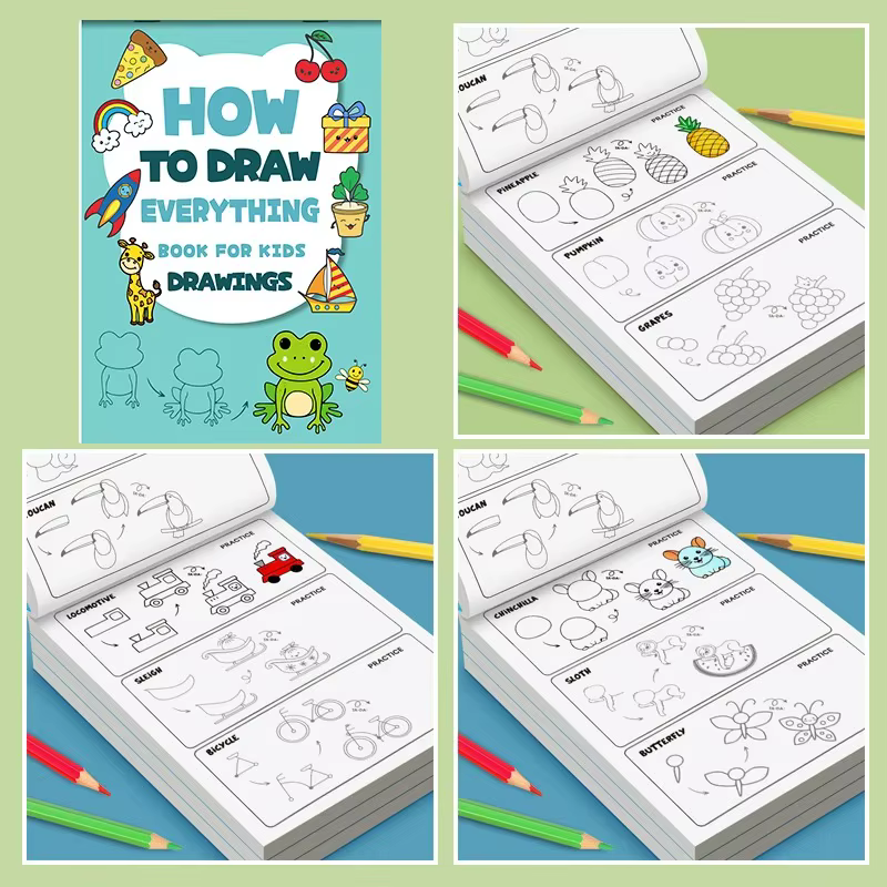 Livre de peinture étape par étape - un tutoriel de peinture facile à comprendre, adapté aux enfants pour apprendre diverses techniques de peinture.