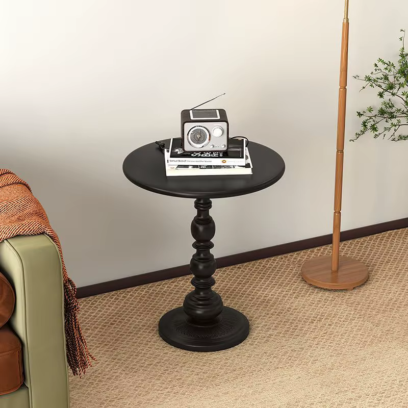 Petite table ronde en fer nordique, salon rétro, table basse, canapé mobile créatif, mini table de chevet, chambre, meubles de maison