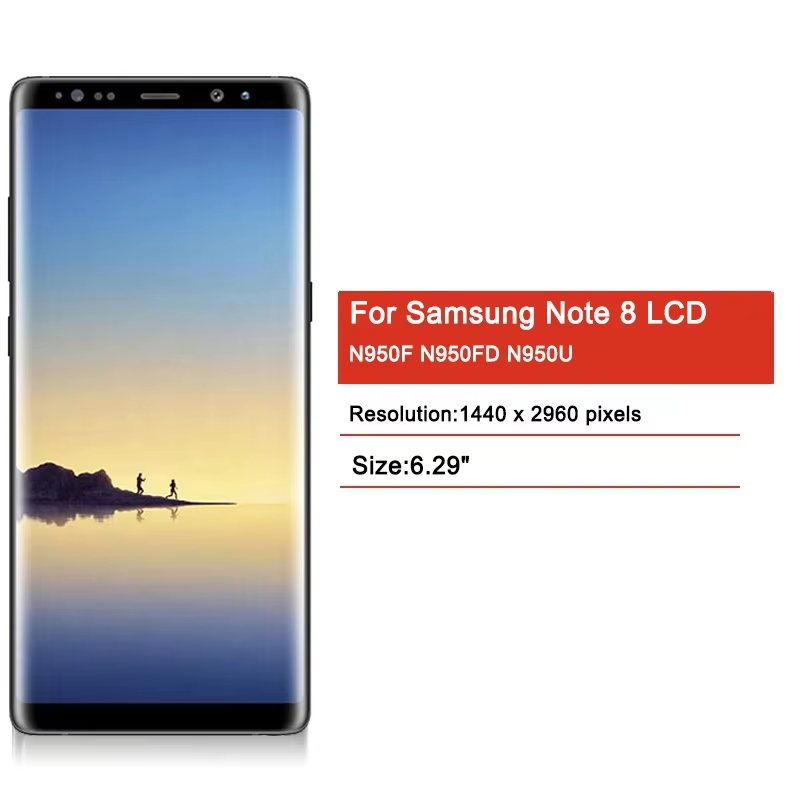 Note 8 écran d'affichage avec cadre pour Samsung Note8 N950F N950U N950W N950FD LCD écran tactile numériseur assemblée
