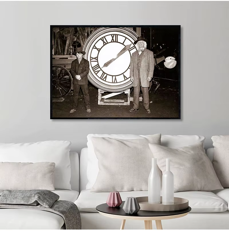 Affiche de retour vers le futur, Film classique imprimé, Film alternatif, Photo rétro, Style Vintage, peinture sur toile d'art mural, décoration de maison