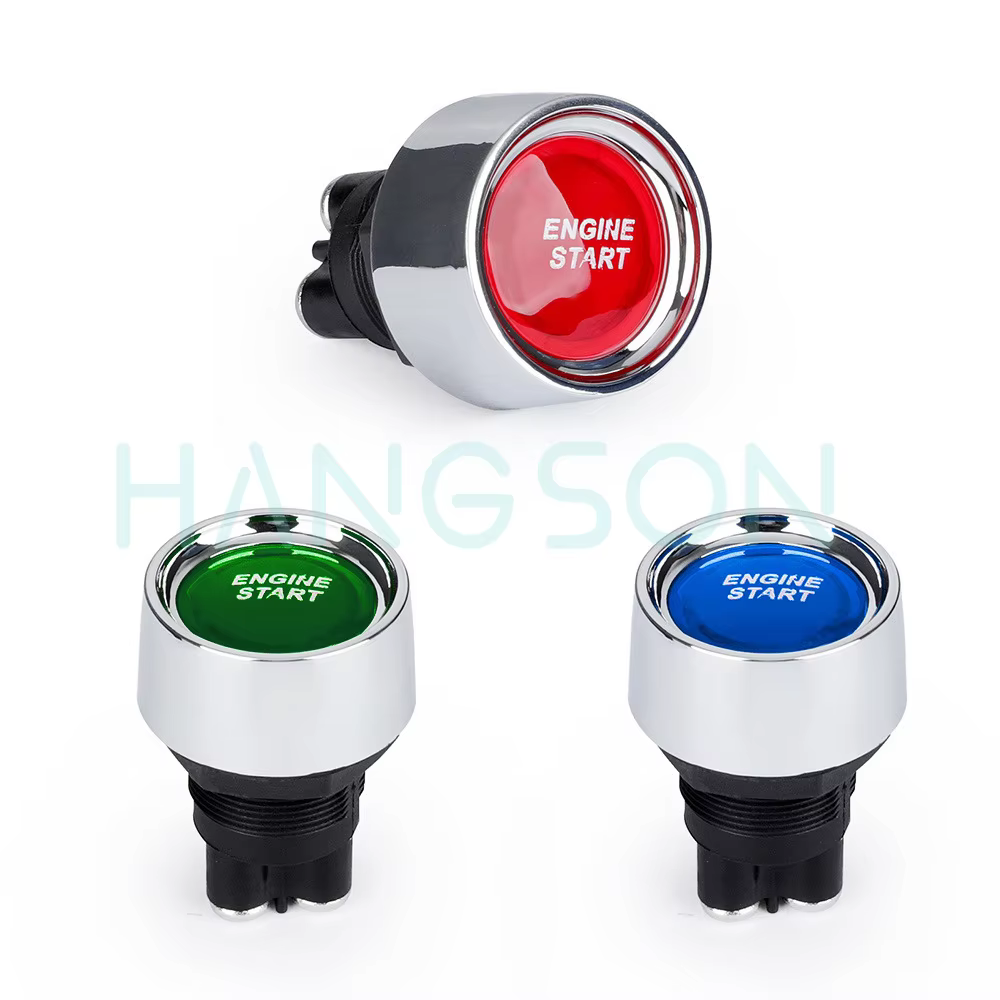 Bouton de démarrage de moteur de voiture 12V DC 50A SPST ON OFF interrupteur momentané démarreur bouton d'allumage de démarrage pour voitures de Sport de course camions