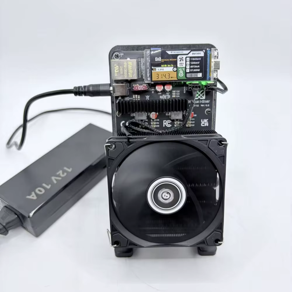 Nouveau NEXUS MINER L1 300MH/s 65W, machine de minage Dogecoin avec 6 puces BM1491AA ASIC LTC DOGE, machine de minage domestique solo avec alimentation
