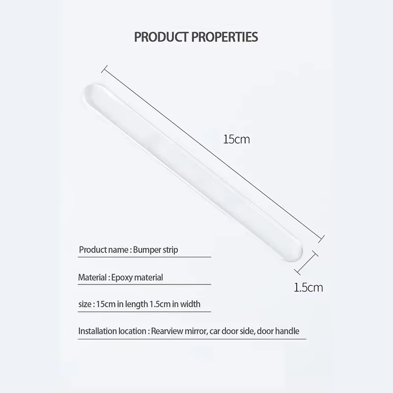 Plaque de protection Anti-collision pour rétroviseur, autocollant pour bord de porte de voiture, bandes de Protection transparentes anti-rayures