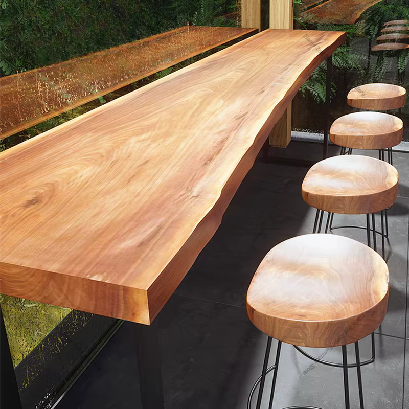 Table de Bar Nordique Originale en Bois Massif, Créateurs, délégations, Mur, Avancé, Saloon, Café, Cheminée, Meubles, Mesa Alta FYBT