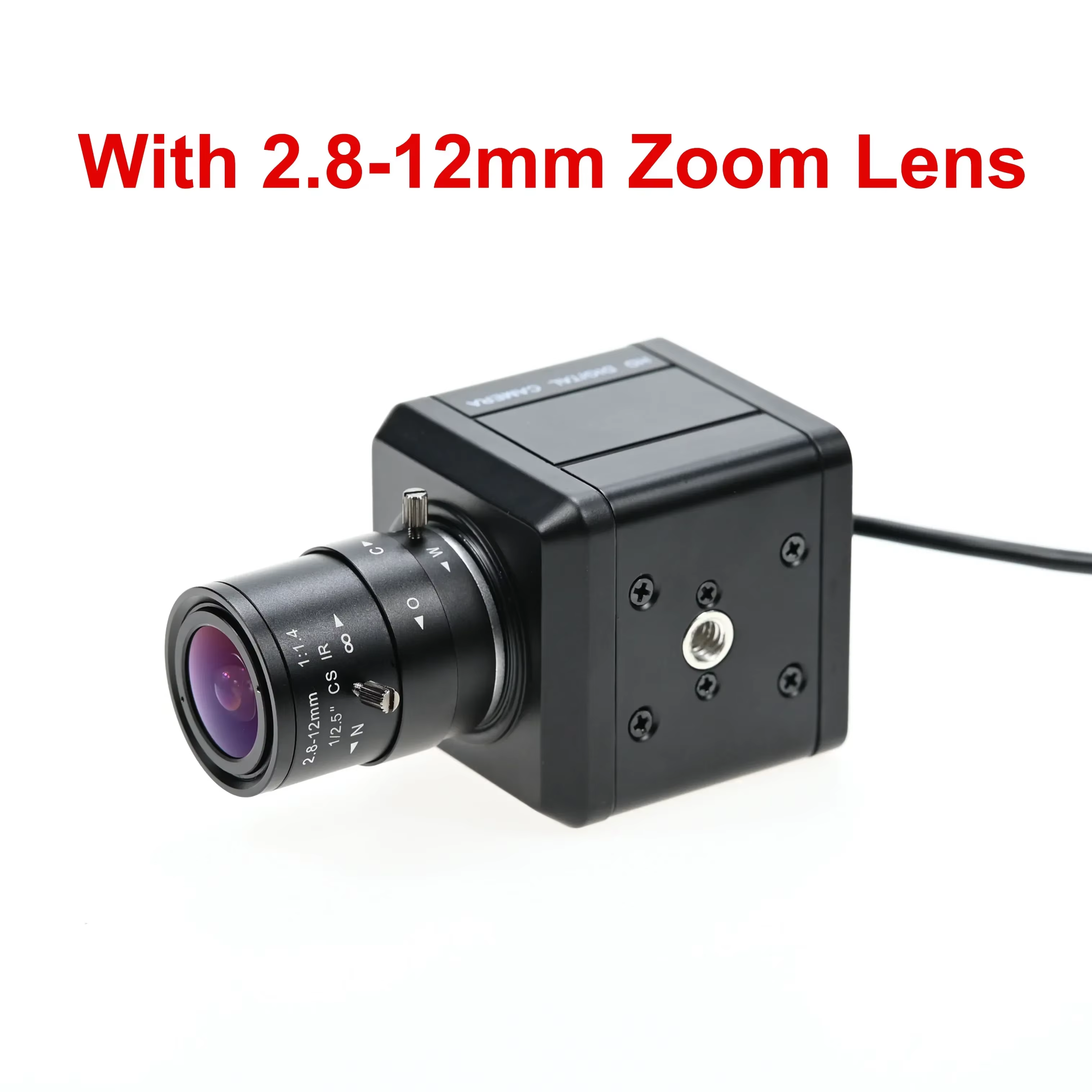 GXIVISION 60FPS 2MP caméra à obturateur Global pilote USB gratuit, Monochrome, 1600x1200, avec objectif CS, Webca de Capture à taux d'image élevé