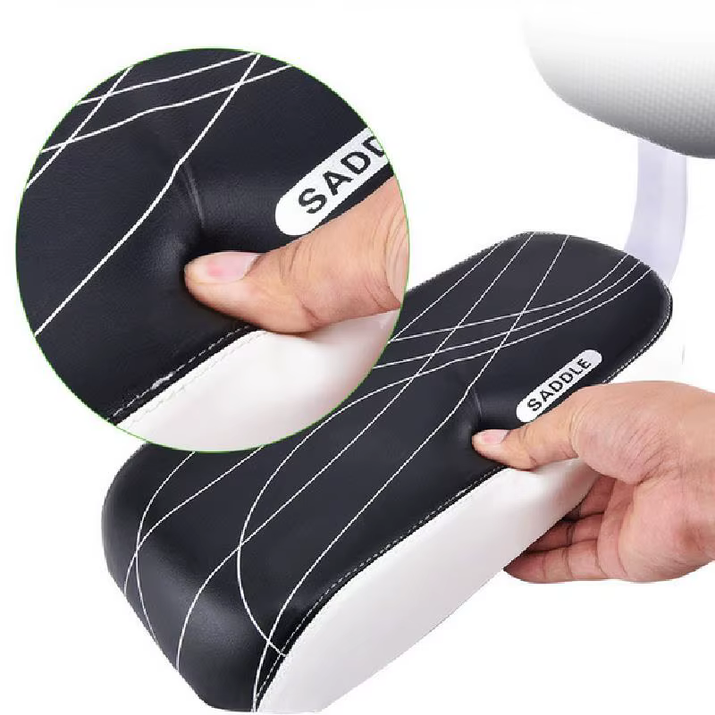 Selle de vélo siège enfant avec dossier siège arrière de vélo vtt support arrière de vélo selle coussin en cuir PU pour pièces de cyclisme