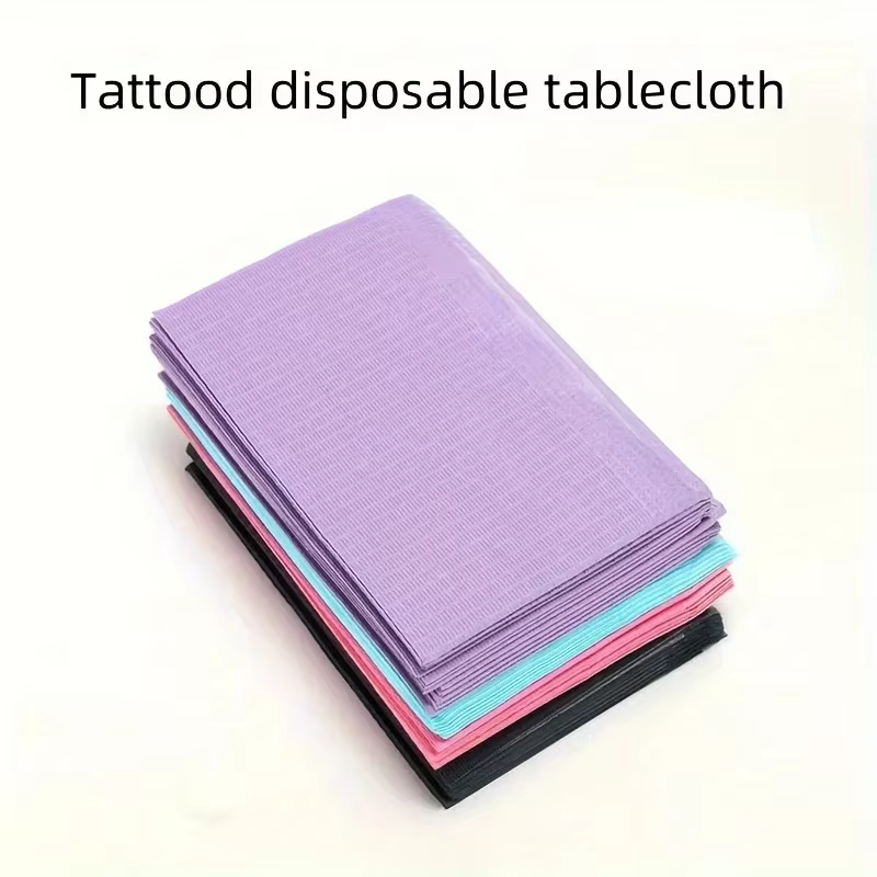Couverture de Table de tatouage jetable, drap de lit en tissu imperméable et résistant aux taches, tapis de Table de nettoyage, 50/110 pièces