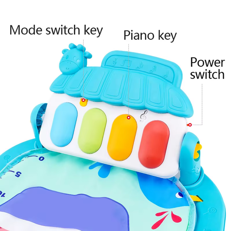 Support de Fitness pour bébé, jeu de musique, jouets d'activité de gymnastique, couverture rampante pour Piano pour nouveau-né, tapis de jeu à pédales, éducation précoce, cadeaux de 0 à 36 mois
