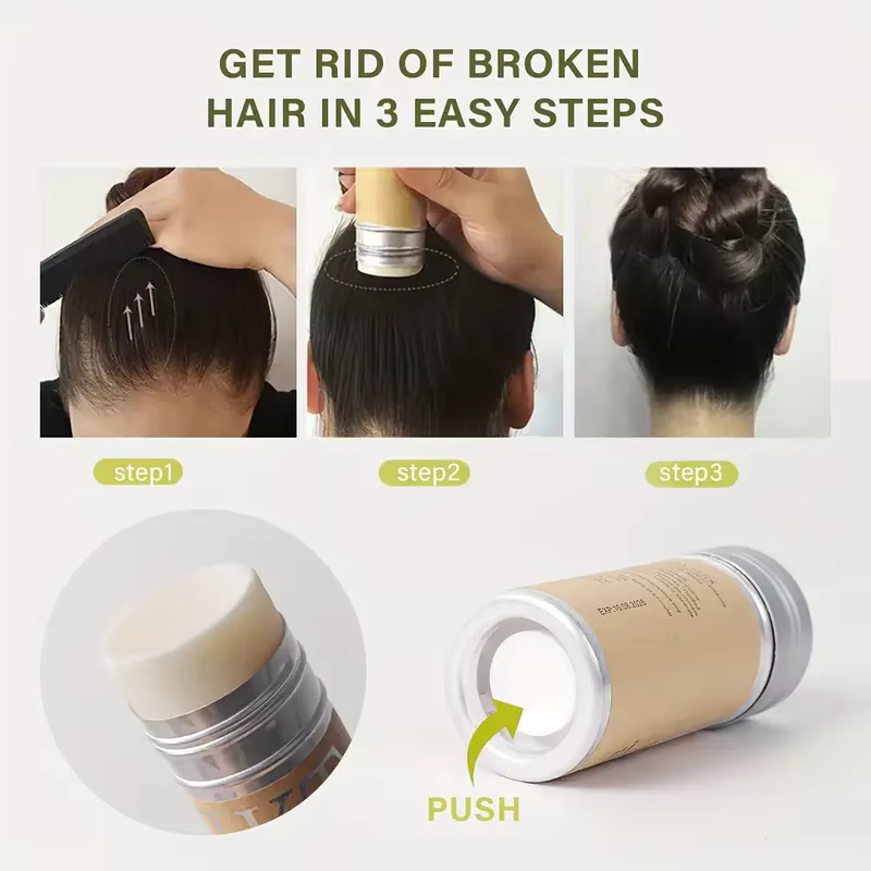 Bâton de cire à cheveux pour enfants et femmes, brosses à dos lissé, pommade en Gel pour petites filles, accessoires de coiffure pour perruque, 2/5 pièces