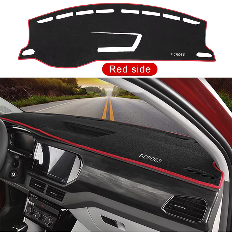 Tapis anti-reflet pour tableau de bord de voiture, couvre-instruments, tapis pour Volkswagen VW T-Cross T Cross 2018 2019 2020 2021 2022 2023