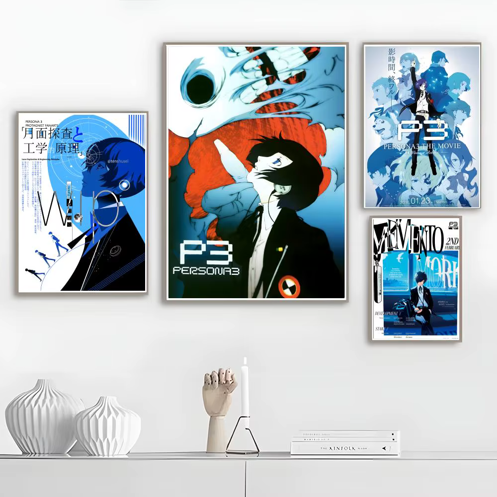 Affiche murale Game P-Persona 3 Reload, impression artistique adaptée au salon, chambre à coucher, bar, salon, décoration de la maison, cadeau