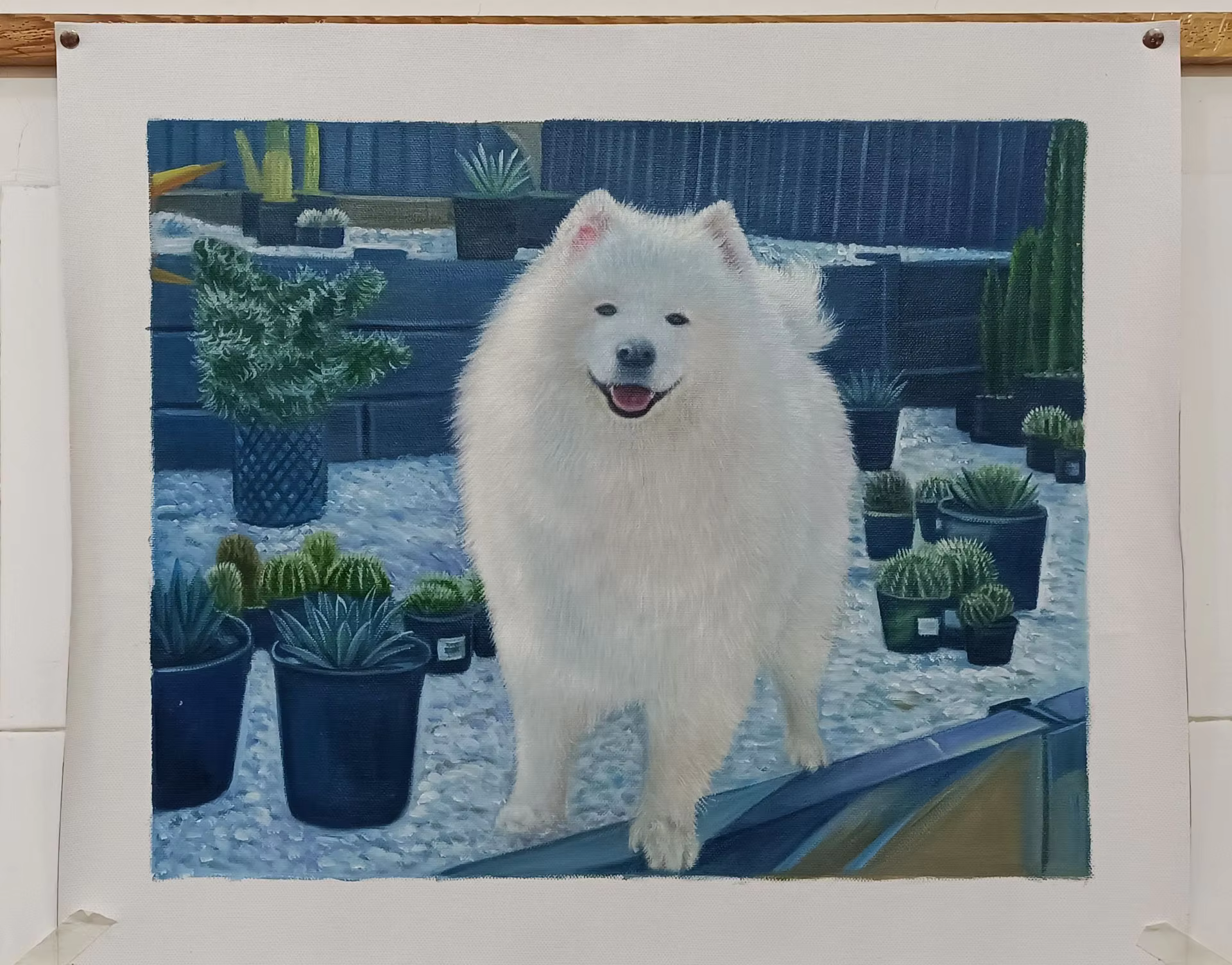 Personnalisez les images sur les peintures murales, peinture à l'huile purement artisanale de haute qualité sur toile, animaux de compagnie, personnages, paysages, portraits