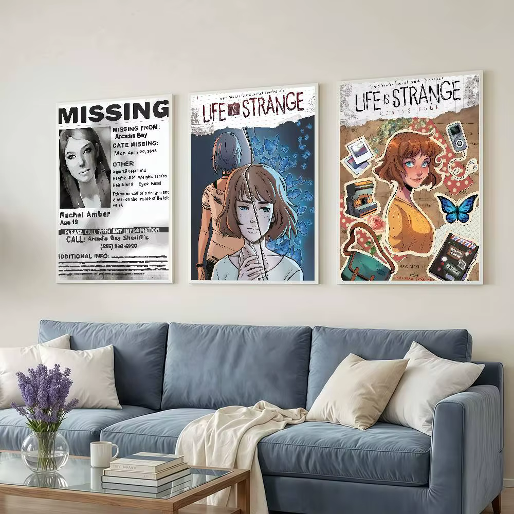 Affiches de jeu L-Life Is S-Strange, décorations pour dortoir, peintures murales pour chambre à coucher et salon, souvenirs