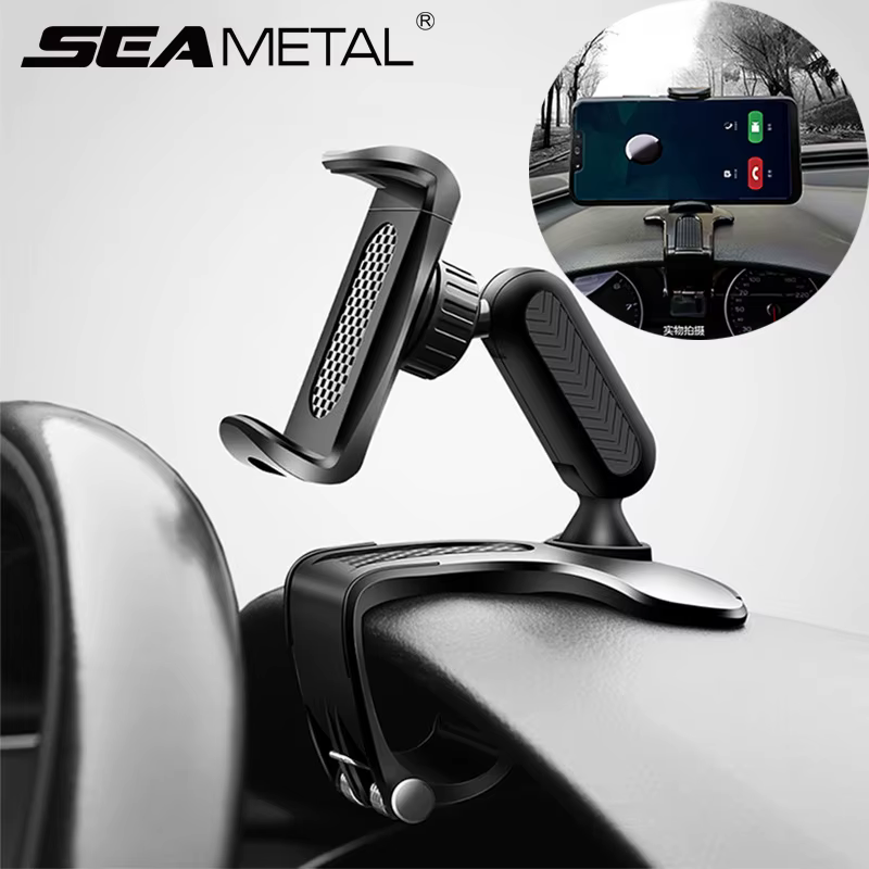 Support de téléphone portable Prada Board pour voiture, ABS, pare-soleil, rétroviseur automatique, support de téléphone, rotation à 360 degrés, accessoires résistants