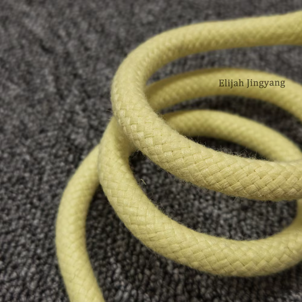 Équipement de Performance d'incendie ignifuge résistant à l'usure, accessoires de fabrication de corde Para aramide de 5/16 pouces, corde en Kevlar 100% Pure de 8mm
