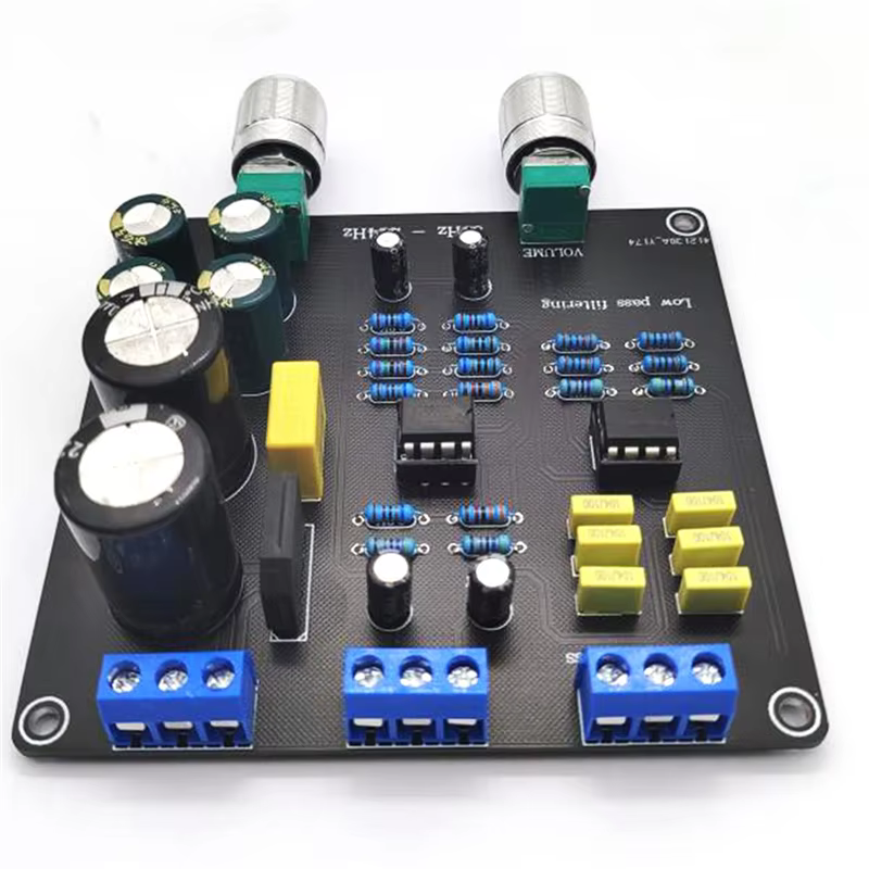 -A32M 2X 59Hz-234Hz filtre passe-bas carte croisée Super basse AC9V-12V double Point croisé NE5532 réglable en continu