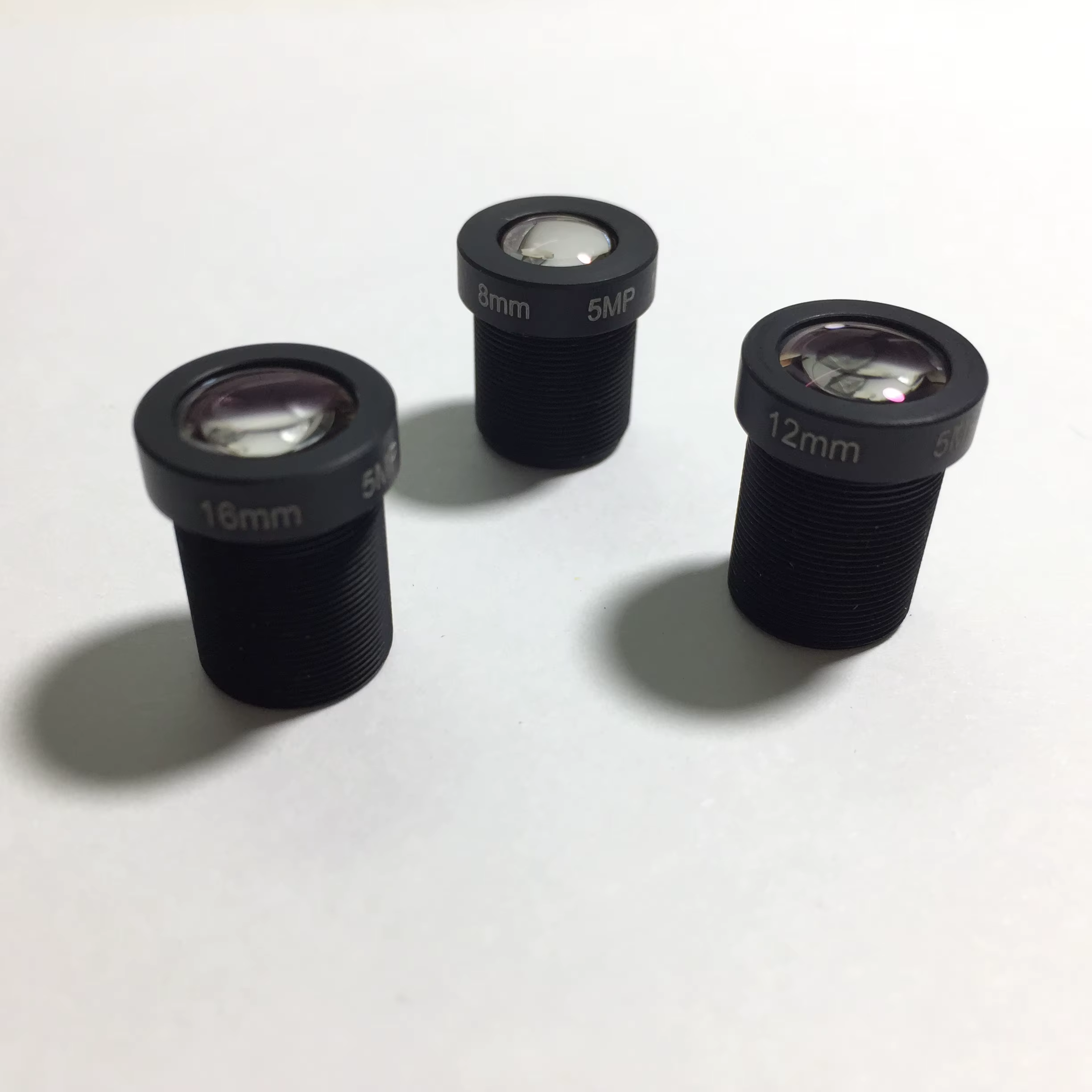 Objectif CCTV HD 5MP 8mm/12mm/16mm, carte IR 1/2.5 pouces M12x0.5 MTV View 20M/30M/50M pour caméra IP de sécurité