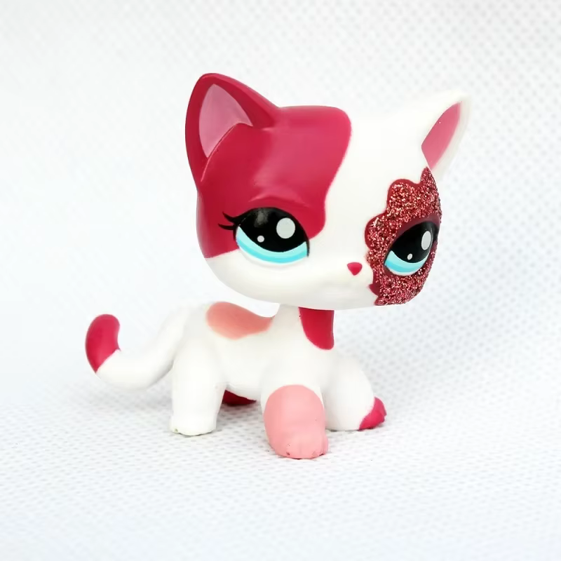 Supports de jouets pour animaux de compagnie rares, cheveux courts, chaton, chien, teckel, Collie épagneul, Great Dane, jouet Original à tête Bobble lps
