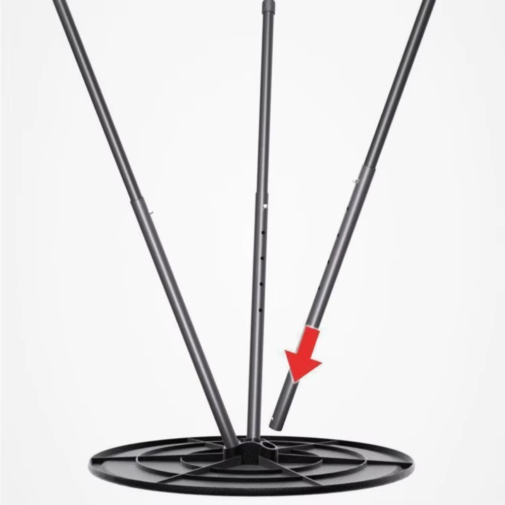 Table pliante portable d'extérieur avec support triangulaire, petite table ronde, table de camping, table de pique-nique, table à thé simple